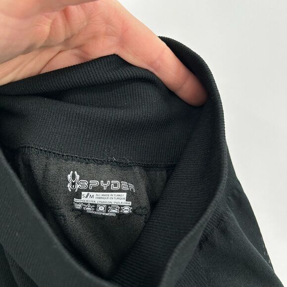 SPYDER Women's Black Spider Web Print Seamless Leggings Size Small / Medium - Picture 6 of 6